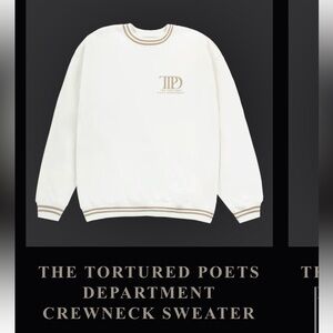 Taylor swift official TTPD crewneck sweatshirt